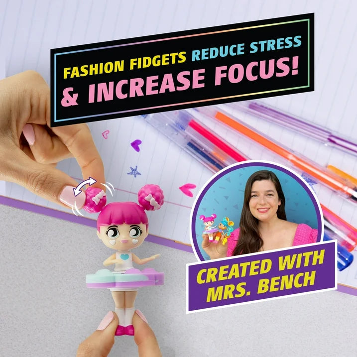 Fashion Fidgets - Boneca Fidget Colecionável da WowWee (1 Boneca Misteriosa Incluída, Série 1)