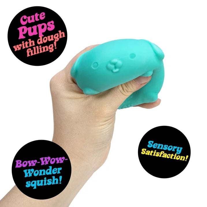 NeeDoh Funky Pup Novelty Fidget Toy, várias cores, crianças a partir dos 3 anos