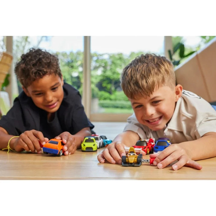 5 Mini Brinquedos Colecionáveis Surpresa com Tema de Carro de Corrida Make-A-Racer da ZURU