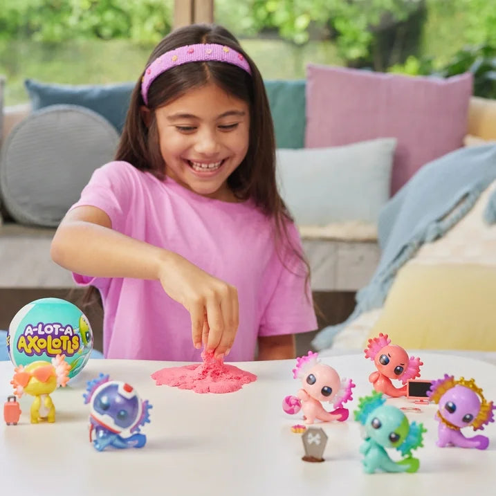 5 Axolotes Surpreendentes Revelam Novidade Temática Surpresa - Brinquedos Colecionáveis Mini da ZURU