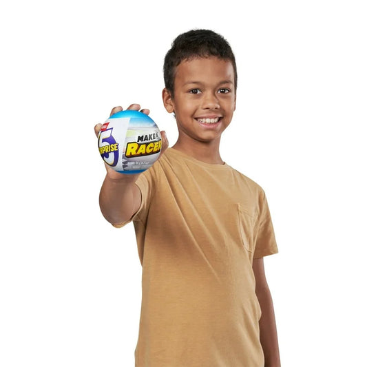 5 Mini Brinquedos Colecionáveis Surpresa com Tema de Carro de Corrida Make-A-Racer da ZURU