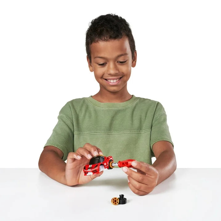 5 Mini Brinquedos Colecionáveis Surpresa com Tema de Carro de Corrida Make-A-Racer da ZURU