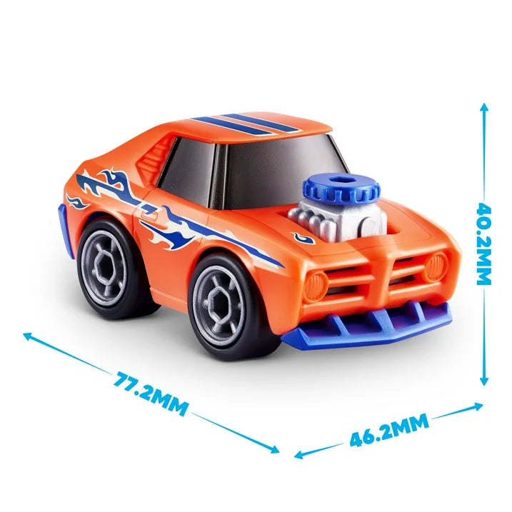5 Mini Brinquedos Colecionáveis Surpresa com Tema de Carro de Corrida Make-A-Racer da ZURU